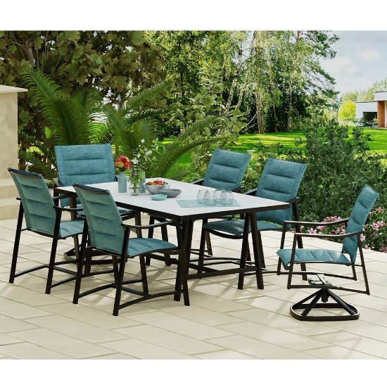 Avana Padded Sling Patio Dining Set
