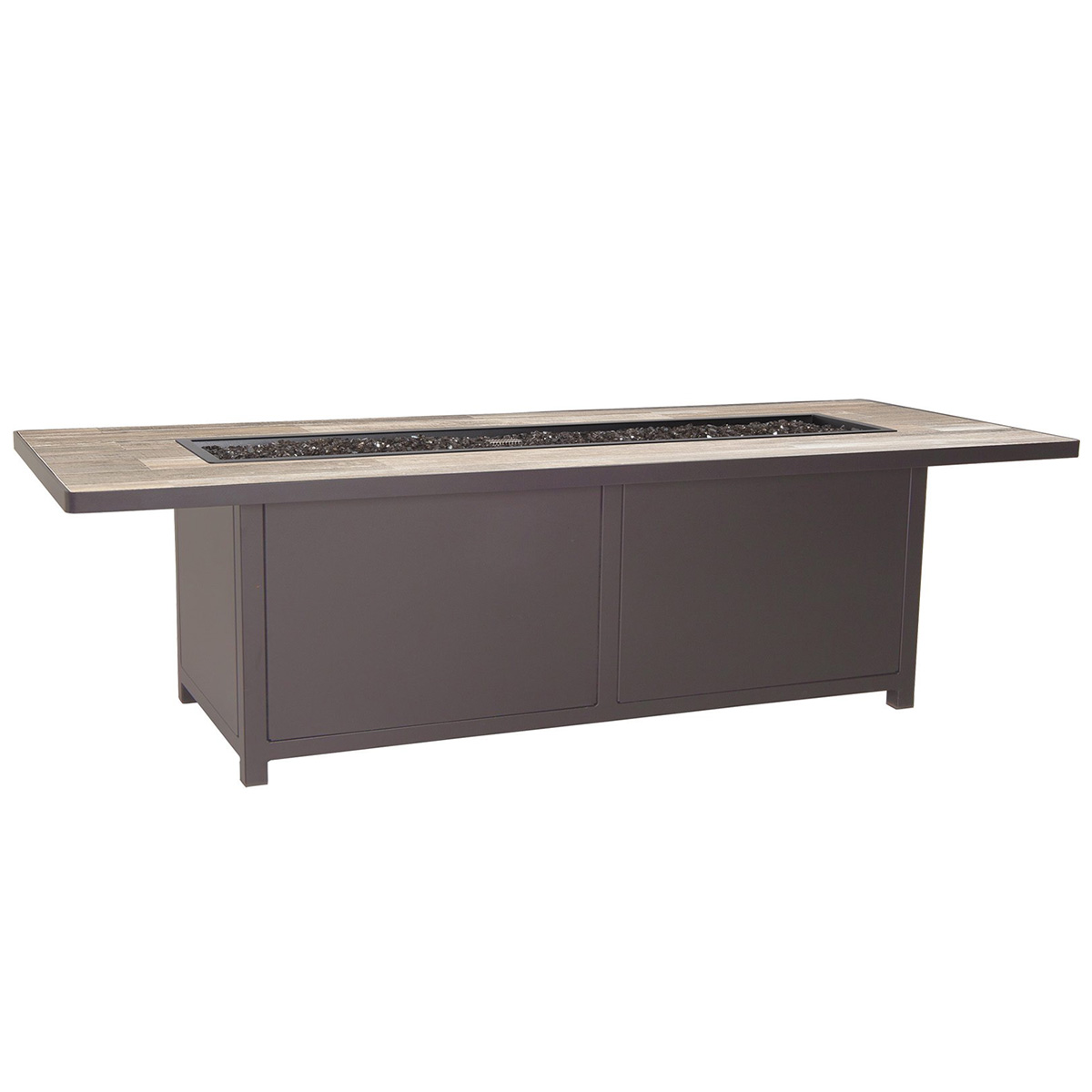 OW Lee Capri 28" x 72" Rectangle Occasional Steel Fire Pit - 5112-2872O