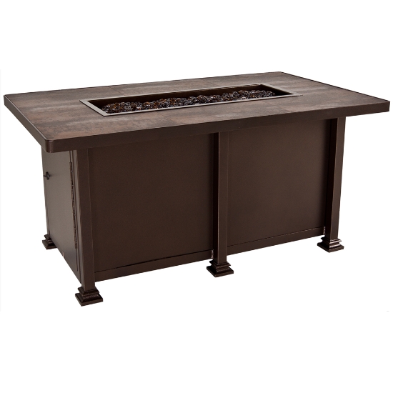 OW Lee Santorini Rectangle Chat Height Fire Pit - 30" x 50" - 5110-3050C