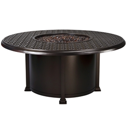 OW Lee Richmond 54" Round Chat Height Fire Pit Table - 5134-54RDC