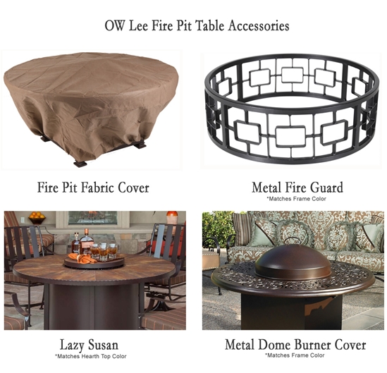Santorini 42" Round Chat Height Fire Pit - 5110-42RDC