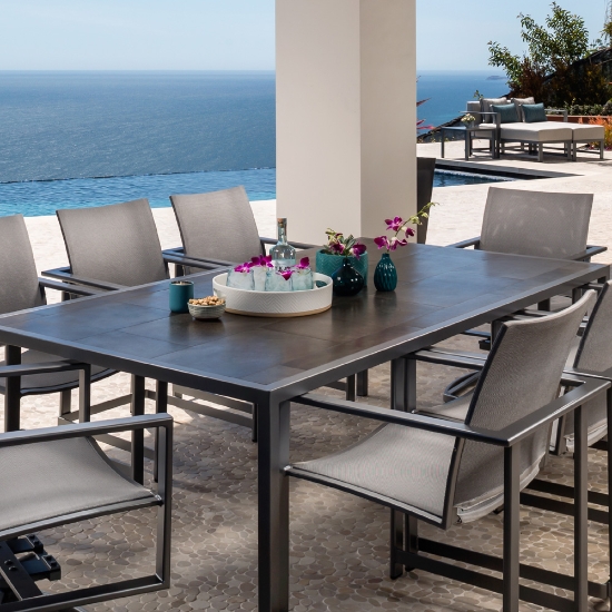 Coffee height oxydedark table