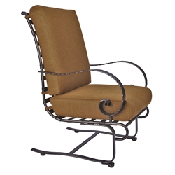 OW Lee Classico-W Hi-Back Spring Base Lounge Chair - 937-SBW