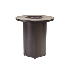 OW Lee Elba 36" Round Counter Height Fire Table - 5122-36RDK
