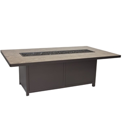OW Lee Elba 42" x 72" Chat Height Fire Table - 5122-4272C