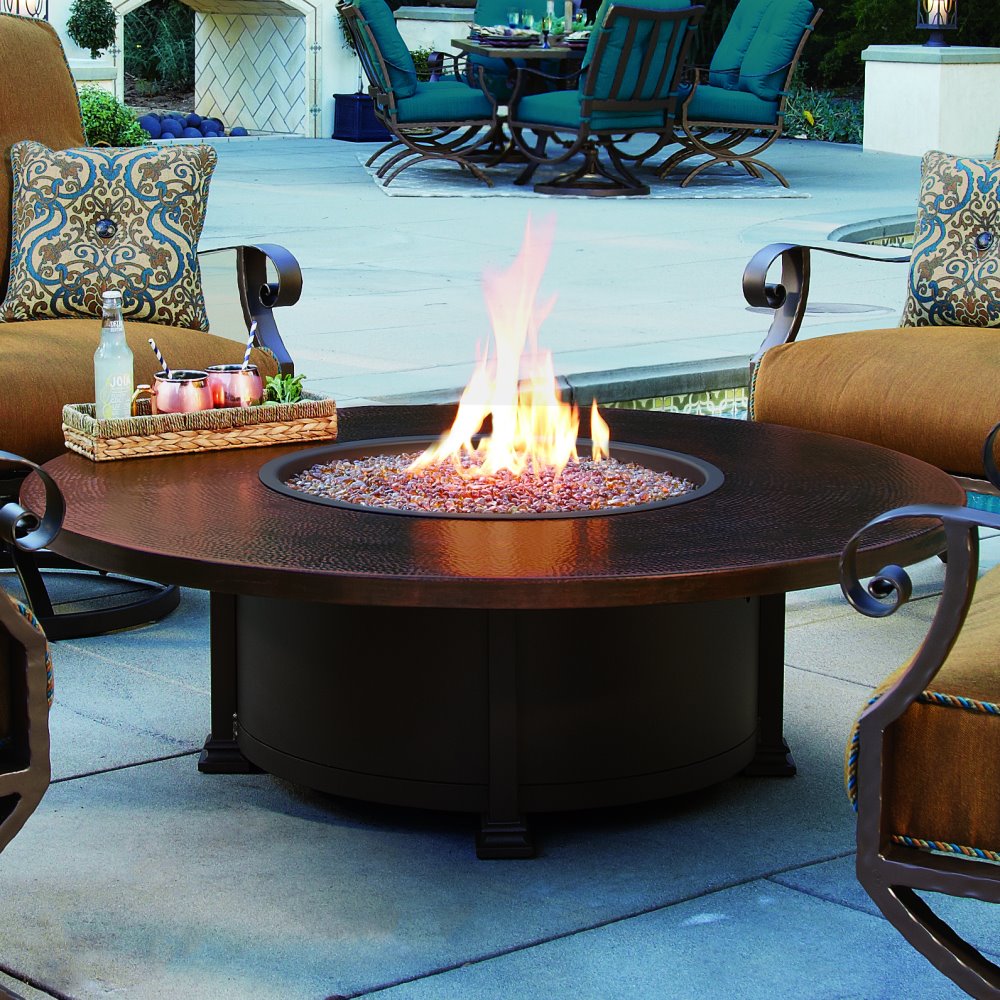 American made iron fire table