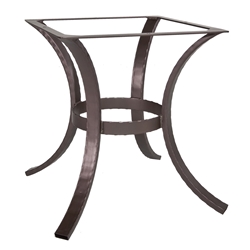 OW Lee Hammered Iron Dining Table Base - HI-DT03