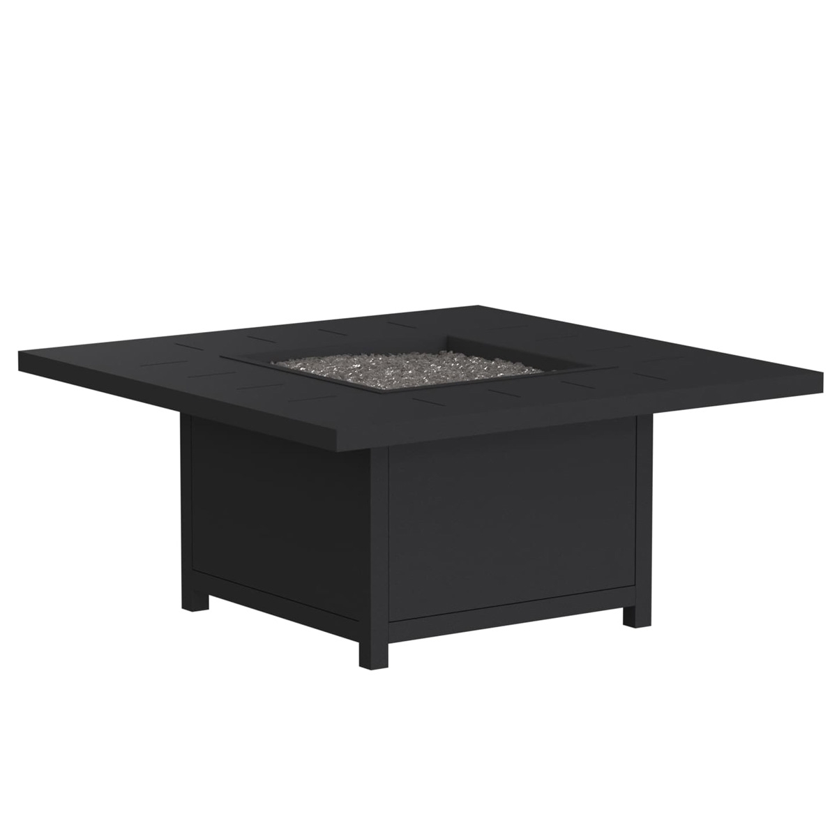 OW Lee Haven 42" Square Aluminum Occasional Height Fire Pit - 5125-42SQO