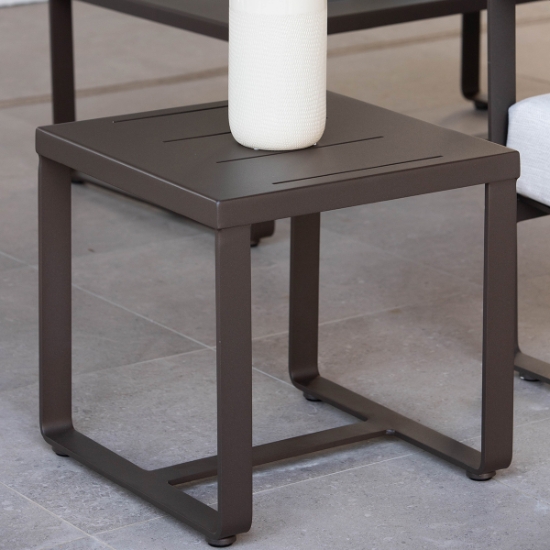 OW Lee Horizon 20" Square Side Table detail