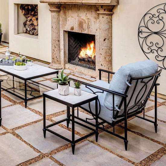 Kensington 18" Square Side Table set
