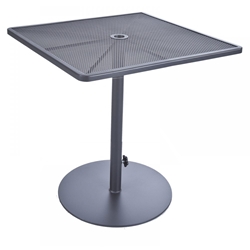 OW Lee Lennox 34" Square Counter Table with Pedestal Base - 39-CT34SQ