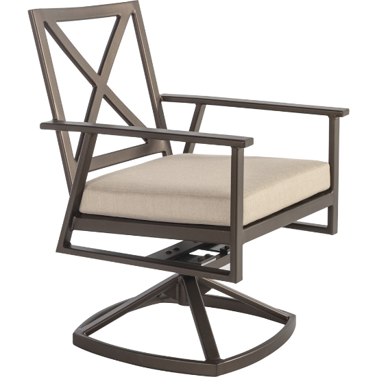 OW Lee Marin Swivel Rocker Dining Chair - 3733-SR