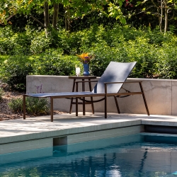OW Lee Marin Flex Comfort Chaise Lounge Set with Lamp Table - OW-MARIN-SET6