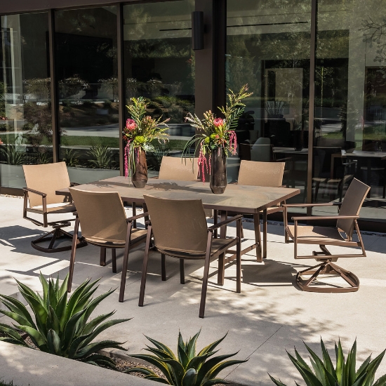 Aluminum dining table base