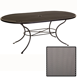 OW Lee Micro Mesh 72 inch by 42 inch Oval Dining Table - 4272-OVMMU