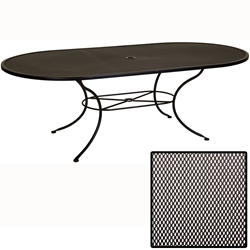 OW Lee Micro Mesh 84 inch by 44 inch Oval Dining Table - 4484-OVMMU