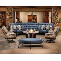 OW Lee Monterra Wrought Iron Patio Set - OW-MONTERRA-SET18