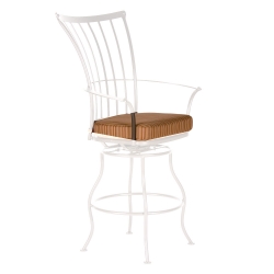 OW Lee Monterra Swivel Bar Stool With Arms Cushion - OW04-S-SBS