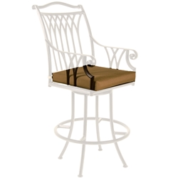 OW Lee Montrachet Swivel Bar Stool With Arms Cushion - OWC-1053-SBS