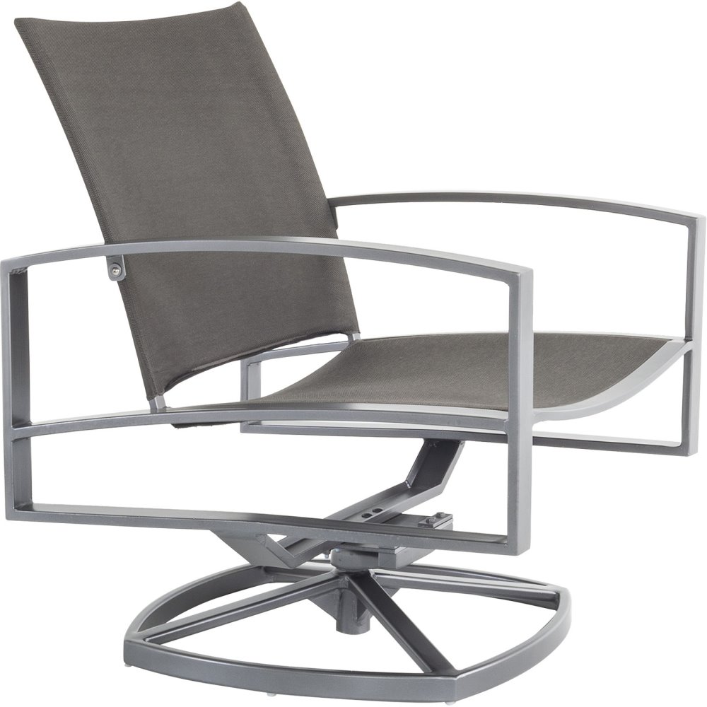 OW Lee Sling Swivel Rocker Lounge Chair - 49162-SR