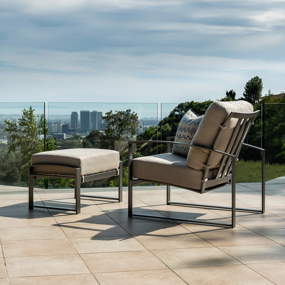 OW Lee Pacifica Lounge Chair and Ottoman Set