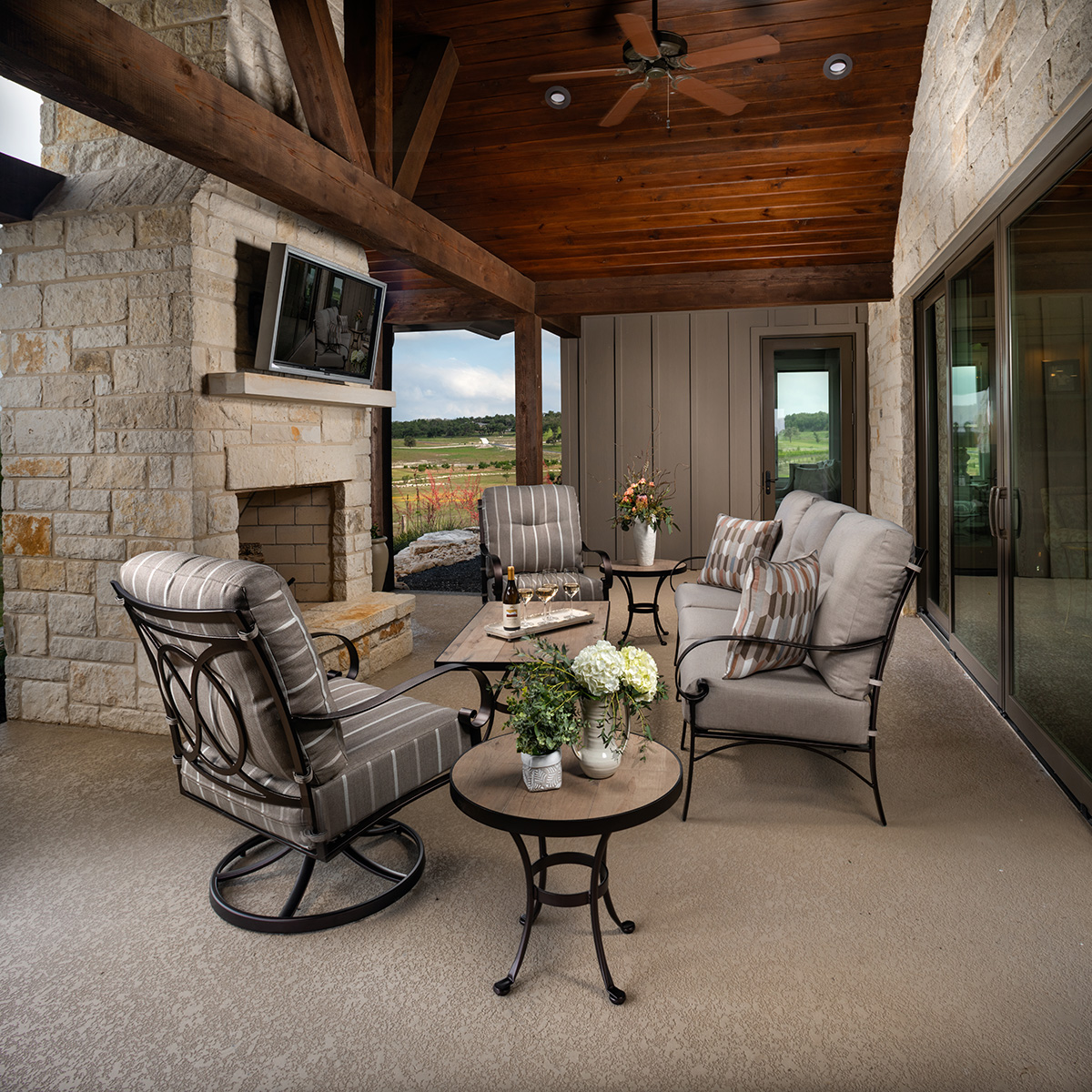 OW Lee Pasadera Sofa and Swivel Rocker Patio Set - OW-PASADERA-SET1