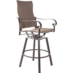 OW Lee Pasadera Sling Swivel Counter Stool with Arms - 86154-SCS