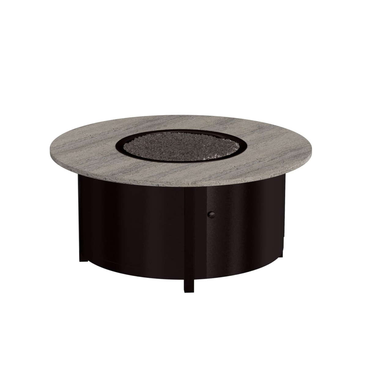 OW Lee Phoenix 42" Round Occasional Height Steel Fire Pit with Dekton Top - 5113-42RDO