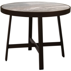 OW Lee 24" Round Side Table with Marin  Base - 37-ST01_24RD