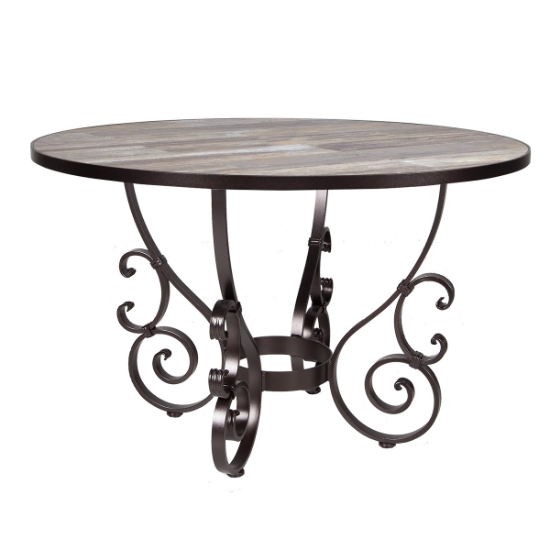 OW Lee 42" Round Dining Table with San Cristobal Base - 6-DT03_42RD
