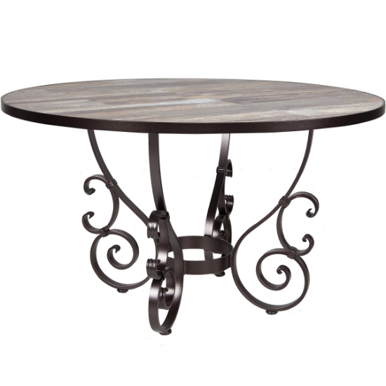 OW Lee 54" Round Dining Table with San Cristobal Base - 6-DT03_54RD
