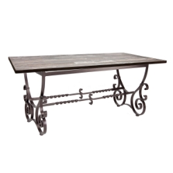 OW Lee 72" x 42" Rectangle Dining Table with San Cristobal Base - 6-DT07_4272RT