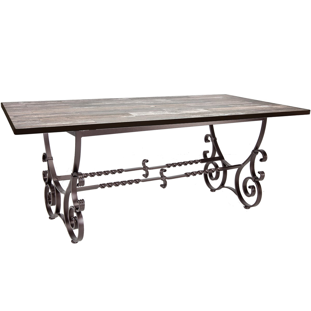 OW Lee 84" x 42" Rectangle Dining Table with San Cristobal Base - 6-DT07_4284RT