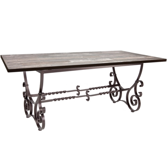 OW Lee 84" x 42" Rectangle Dining Table with San Cristobal Base - 6-DT07_4284RT