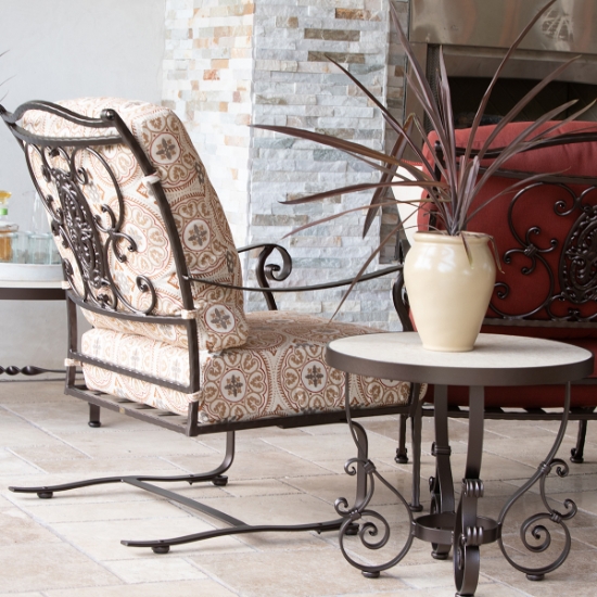 24" Round Side Table with San Cristobal  Base set