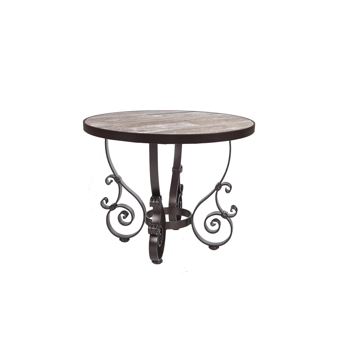 OW Lee 24" Round Side Table with San Cristobal  Base - 6-ST01_24RD