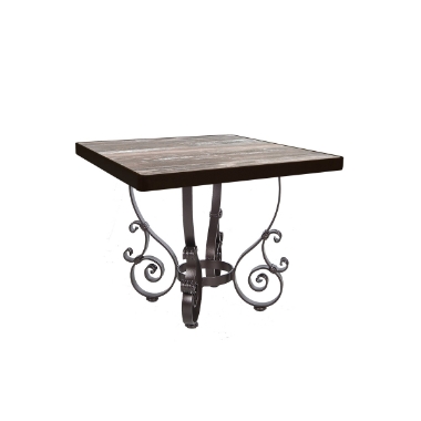 OW Lee 24" Square Side Table with San Cristobal Base - 6-ST01_24SQ