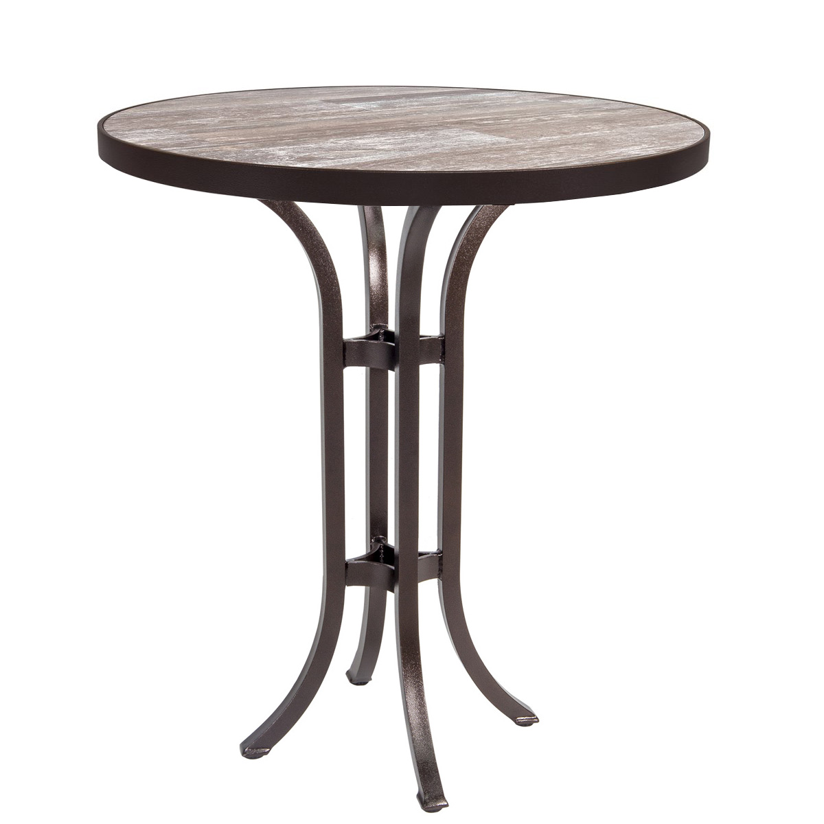 OW Lee 30" Round Counter Height Table with Standard Aluminum Base - AT-CT01_30RD