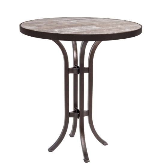 OW Lee 30" Round Counter Height Table with Standard Aluminum Base - AT-CT01_30RD