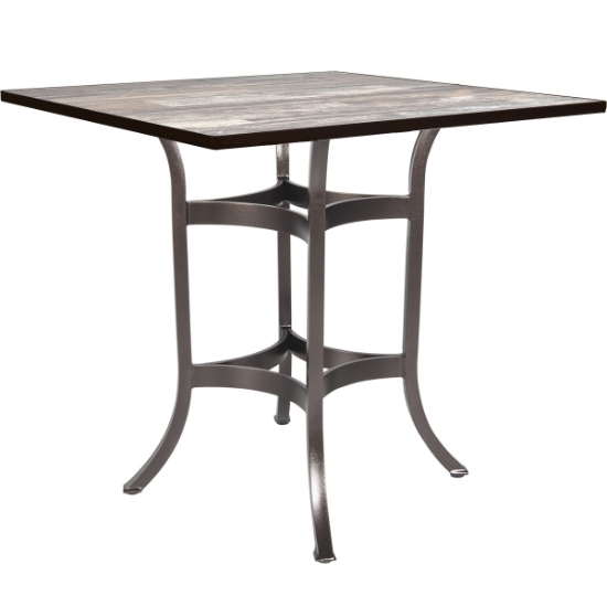 OW Lee 42" Square Counter Height Table with Standard Aluminum Base - AT-CT03_42SQ