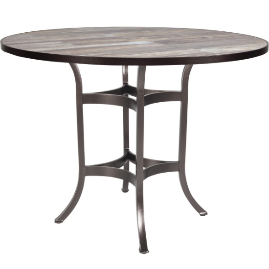 OW Lee 54" Round Counter Height Table with Standard Aluminum Base - AT-CT03_54RD