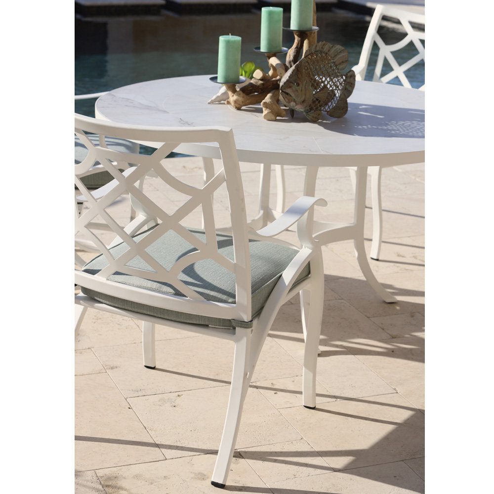42" Round Dining Table with Standard Aluminum Base set