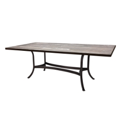 OW Lee 72" x 42" Rectangle Dining Table with Standard Aluminum Base - AT-DT07_4272RT