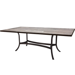 OW Lee 84" x 42" Rectangle Dining Table with Standard Aluminum Base - AT-DT07_4284RT