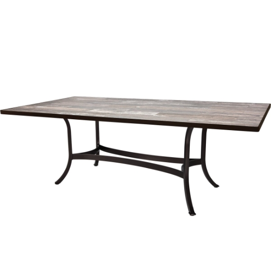 OW Lee 84" x 42" Rectangle Dining Table with Standard Aluminum Base - AT-DT07_4284RT