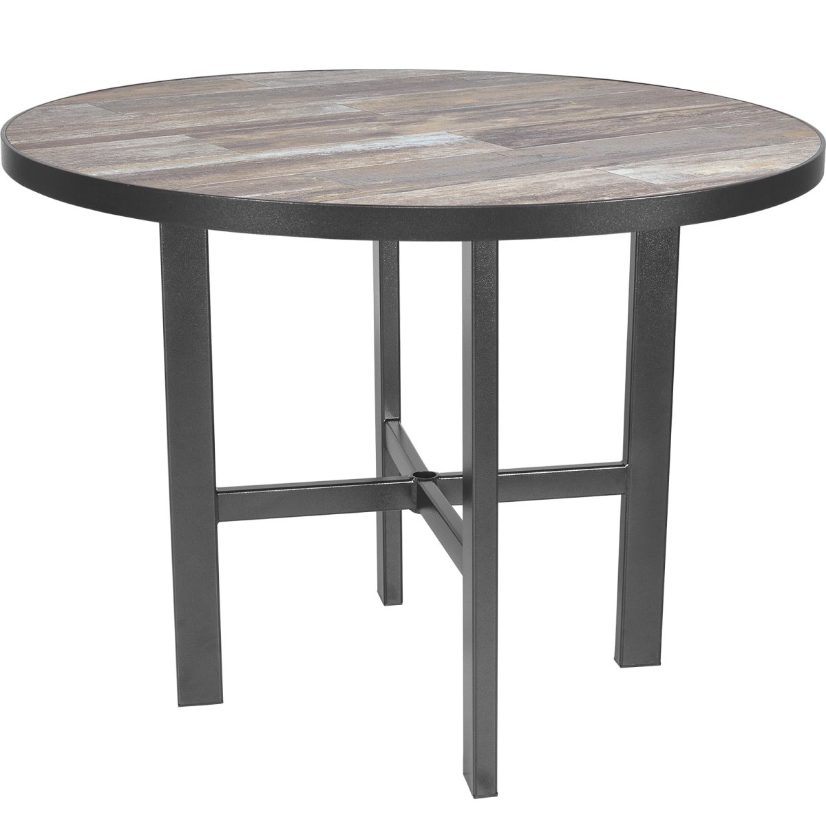 OW Lee 42" Round Counter Height Table with Modern Aluminum Base - MA-CT03_42RD