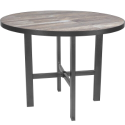 OW Lee 42" Round Counter Height Table with Modern Aluminum Base - MA-CT03_42RD