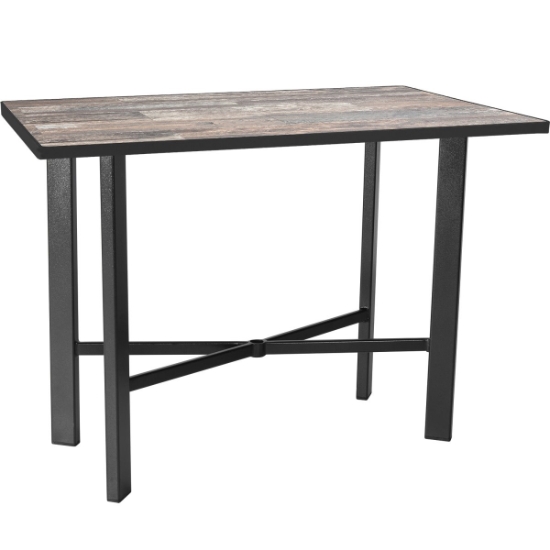 OW Lee 50" x 28" Rectangle Counter Height Table with Modern Aluminum Base - MA-CT05_2850RT
