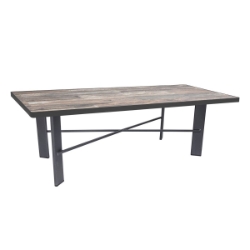 OW Lee 50" x 28" Rectangle Coffee Table with Modern Aluminum Base - MA-OT05_2850RT