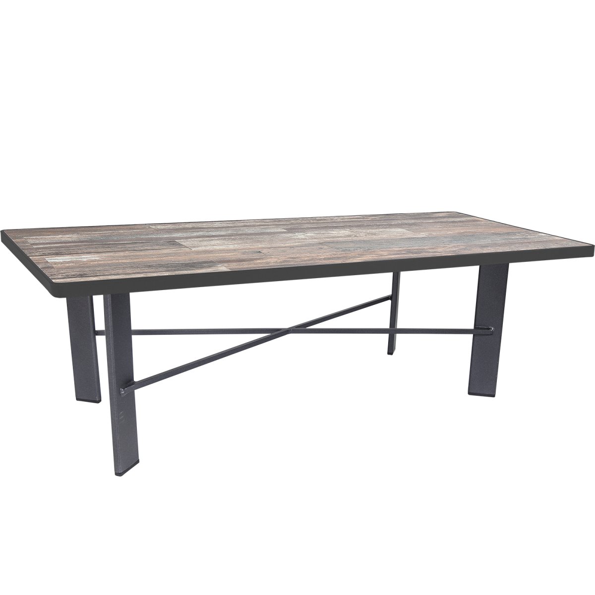 OW Lee 58" x 36" Rectangle Coffee Table with Modern Aluminum Base - MA-OT05_3658RT